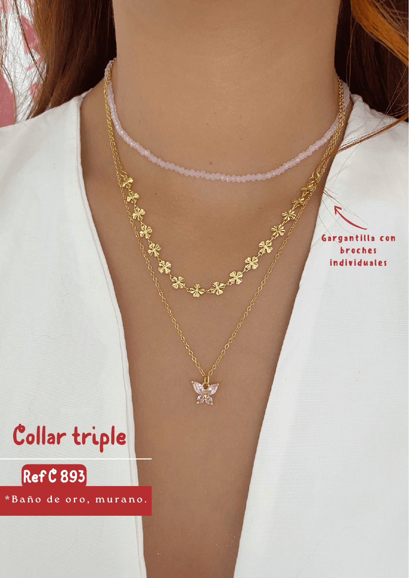 Collar triple (Murano)