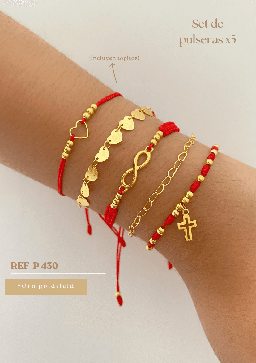 Set de pulseras x5