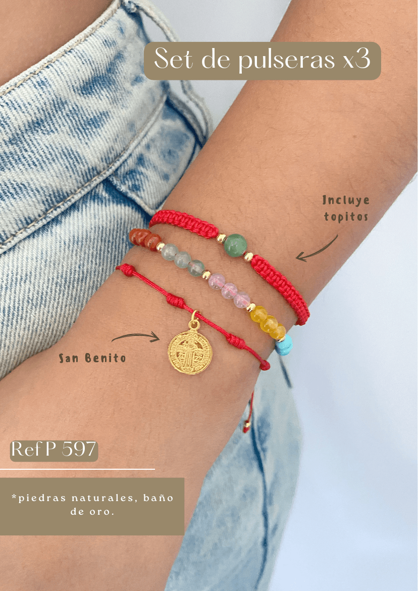 Set de pulseras x3