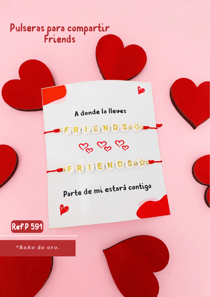 Pulseras para compartir Friends