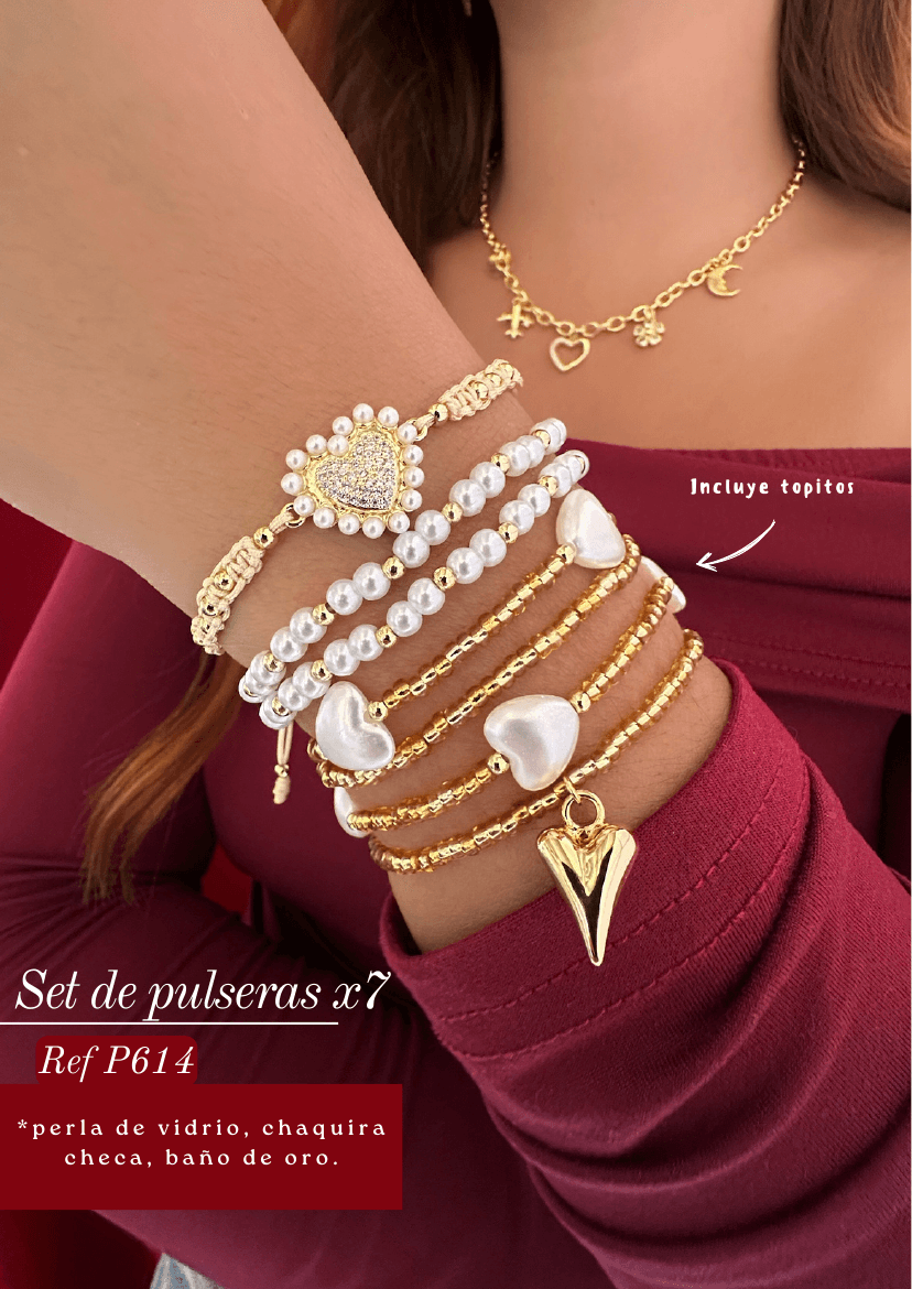 Set de pulseras x7