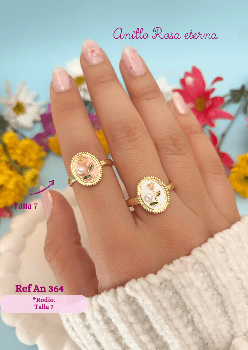 Anillo Rosa eterna