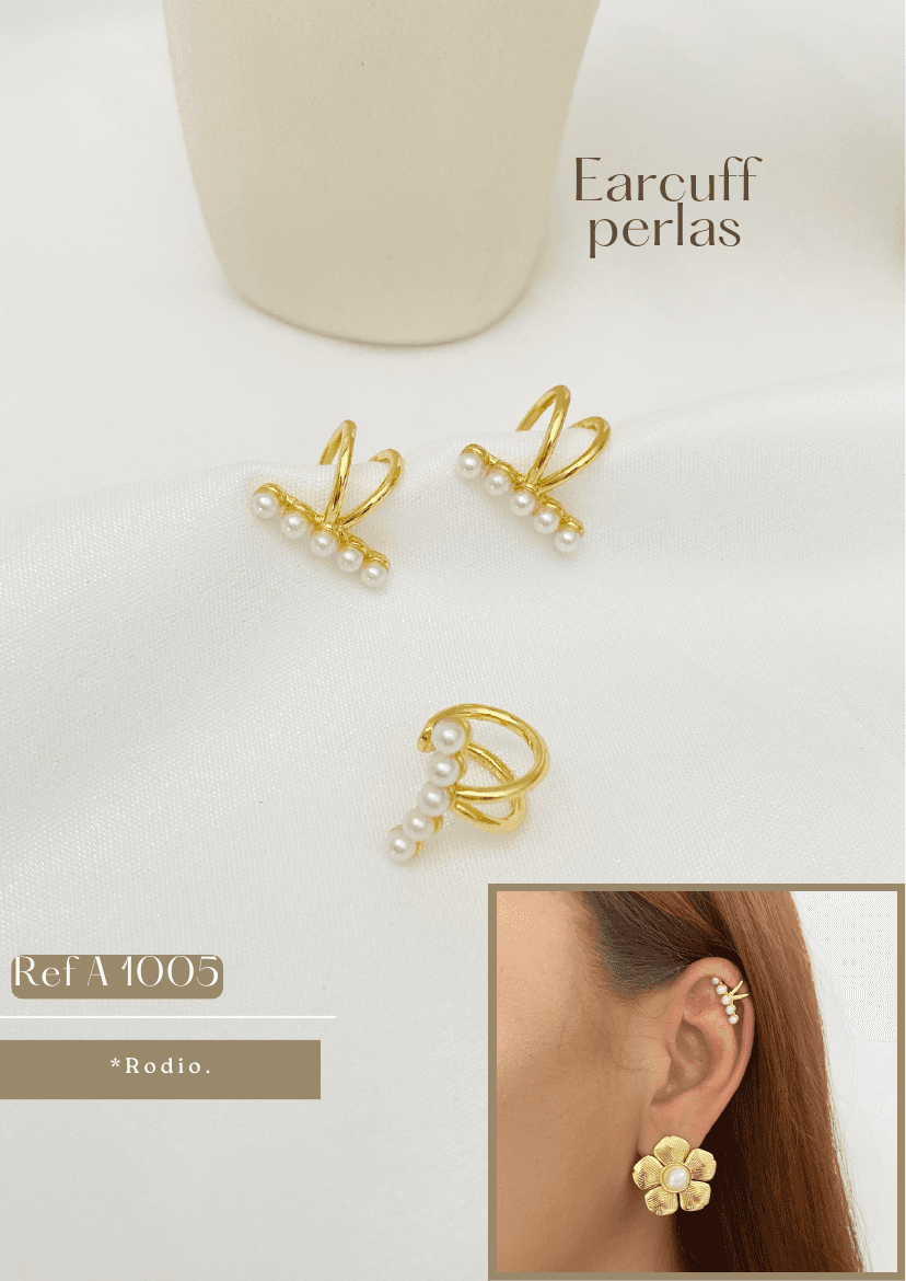 Earcuff perlas