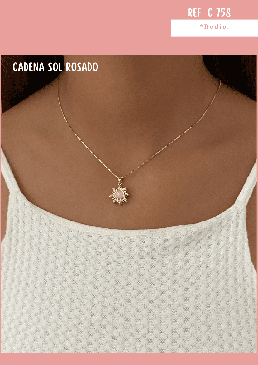 Cadena sol rosado