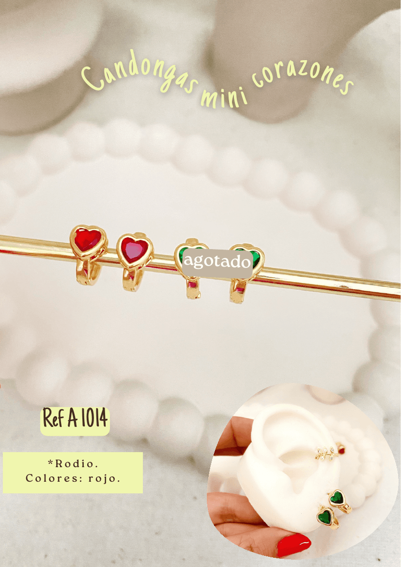 Candongas Mini Corazones