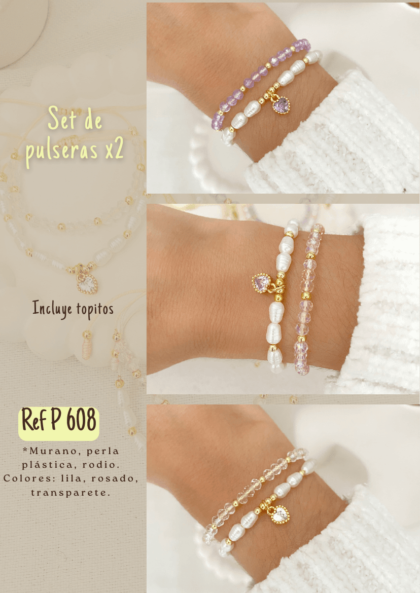 Set de pulseras x2
