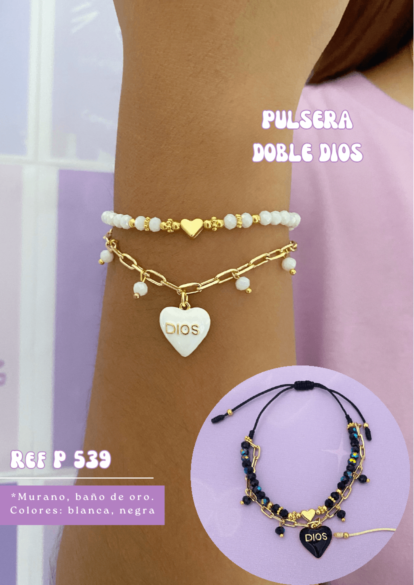 Pulsera doble Dios