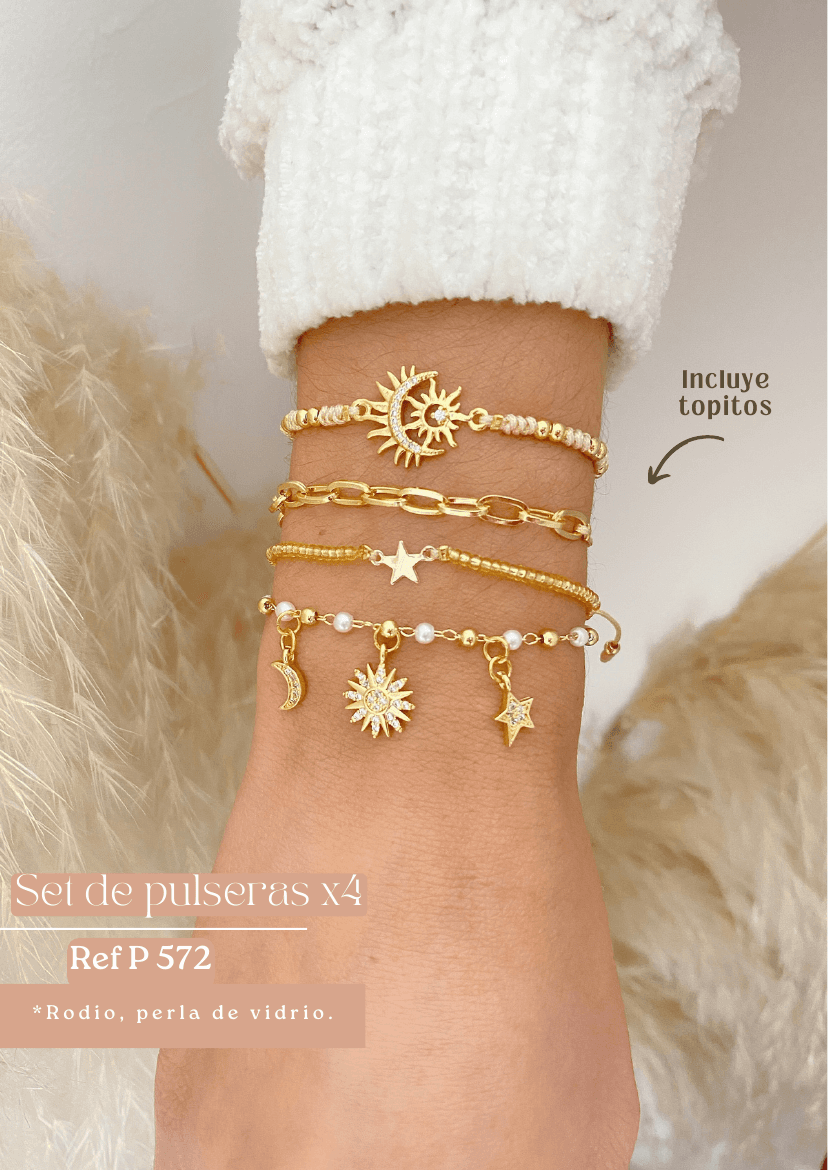Set de pulseras x4