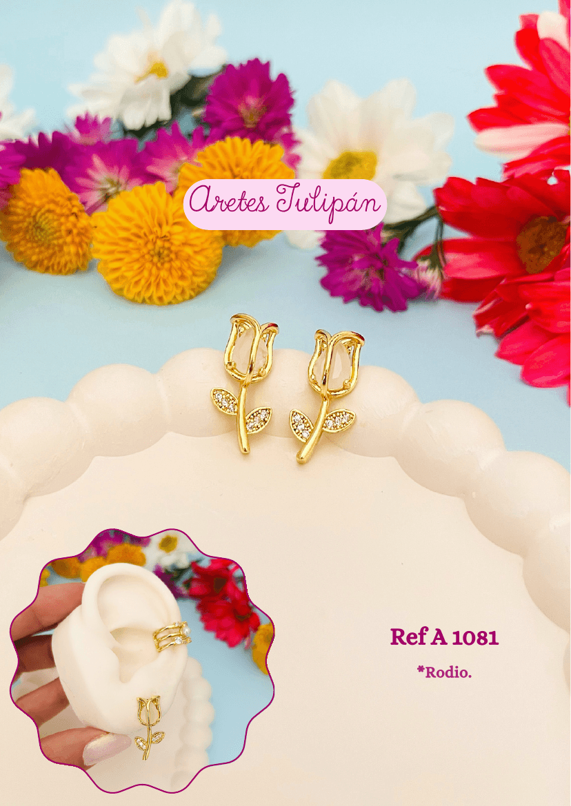 Aretes Tulipán